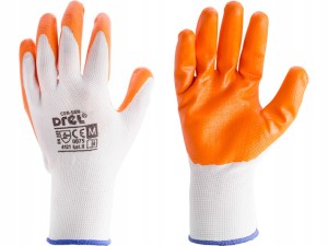 RĘKAWICE POKRYTE NITRYLEM, ROZMIAR 8- M