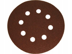 KRĄŻKI ŚCIERNE NA RZEP Z OTWORAMI 125 MM, P 120