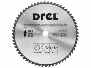 PIŁA TARCZOWA DO DREWNA 300MM X 60T