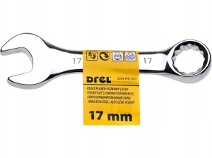 KLUCZ PŁASKO-OCZKOWY 17 MM, KRÓTKI