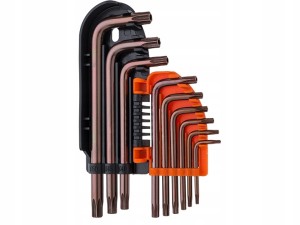 KLUCZE TORX Z OTWOREM ZESTAW