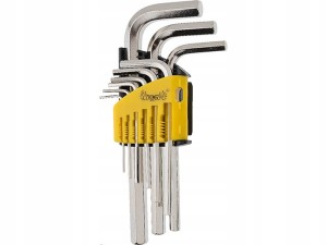 ZESTAW KLUCZY KLUCZE SZEŚĆIOKĄTNE 1,5-10 mm 9szt