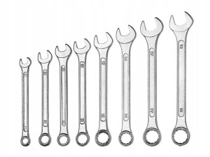 ZESTAW KLUCZY PŁASKO OCZKOWYCH 6-19 mm 8 szt