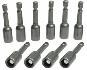 ZESTAW NASADEK Z MAGNESEM NASADKA FARMER 8mm 10szt