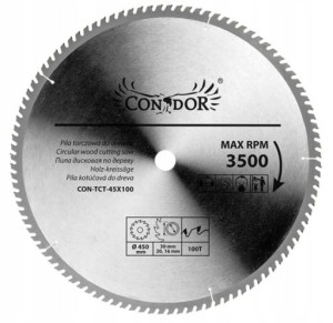 PIŁA TARCZOWA DO DREWNA WIDIA 100 ZĘBÓW 450mm