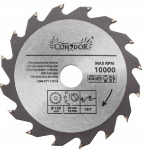 PIŁA TARCZOWA DO DREWNA WIDIA 16 ZĘBÓW 130mm