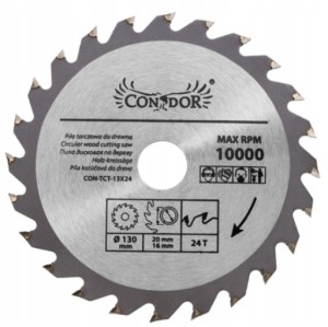 PIŁA TARCZOWA DO DREWNA WIDIA 24 ZĘBÓW 130mm
