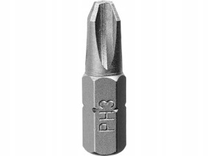 KOŃCÓWKI WKRĘTAKOWE KRZYŻOWE PH3 x 25 MM, 3 SZT