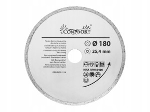 TARCZA DIAMENTOWA 180 x 25.4 mm, PEŁNA