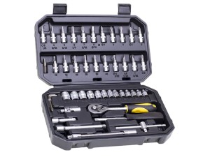 ZESTAW KLUCZY NASADOWYCH 46 CZĘŚCI  KLUCZE NASADOWE 1/4'' CON-SOC-5446