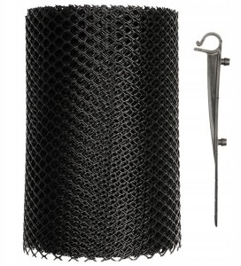 Siatka ochronna do rynien  18cm x 6m +8HAKÓW