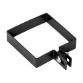 Czarna - Obejma słupka POCZĄTKOWA 60x60 - do paneli ogrodzeniowych