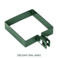 Zielony - Obejma słupka POCZĄTKOWA 60x60 - do paneli ogrodzeniowych