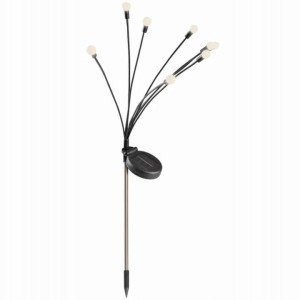 Lampa solarna ogrodowa ŚWIETLIK ciepły led wbijana 2szt