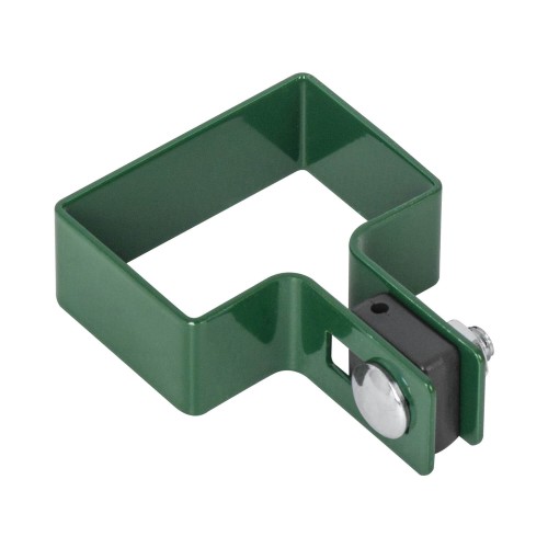 Obejma słupka POCZĄTKOWA 60x40 - ZIELONA do paneli ogrodzeniowych