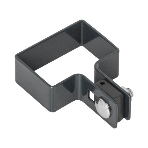 Obejma słupka POCZĄTKOWA 60x40 - GRAFIT do paneli ogrodzeniowych