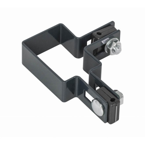 Obejma słupka NAROŻNA 60x40 - GRAFIT do paneli ogrodzeniowych