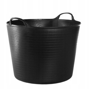 KOSZ ELASTYCZNY POJEMNIK WIADRO ELASTYCZNE Z USZAMI 42L CZARNY