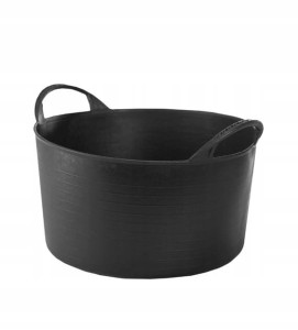 KOSZ ELASTYCZNY POJEMNIK WIADRO Z USZAMI 14L CZARNY