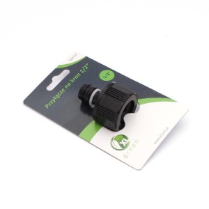 PRZYŁĄCZ NA KRAN 1/2 KOŃCÓWKA NA SZYBKOZŁĄCZE GUMA