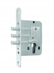 ZAMEK DRZWIOWY WPUSZCZANY Z BOLCAMI GERDA ZW500