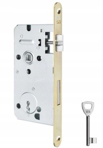 ZAMEK DRZWIOWY DO DRZWI WPUSZCZANY 72/50 KLUCZ LOB