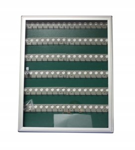 SZAFKA NA KLUCZE METALOWA SREBRNA ALUBOX 96 KLUCZY