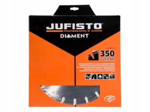 TARCZA DIAMENTOWA 350x25.4 MM SPAWANA LASEROWO DO ASFALTU I ŚWIEŻEGO BETONU