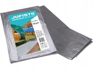 PLANDEKA 6 X 10 M 120 G/M2 SREBRNA NARZUTA