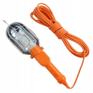 LAMPA WARSZTATOWA Z OSŁONĄ NA ŻARÓWKE 10M 230V