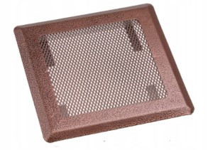 KRATKA WENTYLACYJNA KOMINOWA 16x16 METAL MIEDŹIANA
