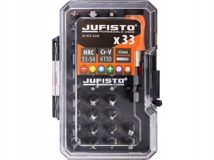 JUFISTO ZESTAW KOŃCÓWEK BITÓW GROTÓW (33szt.)