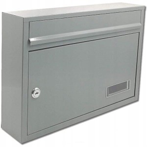 SKRZYNKA NA LISTY RADEK FORMAT A4 SZARY 2 KLUCZE W KOMPLECIE