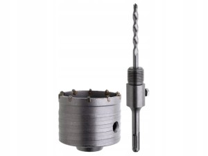 KORONKA WIERTNICZA Z WIDIĄ I ADAPTEREM 80mm SDS