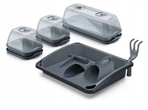 MINI SZKLARNIA ZESTAW RESPANA TABLE TOP SEED STARTER SET ANTRACYT