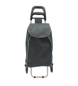 WÓZEK NA ZAKUPY TORBA NA KÓŁKACH Z RĄCZKĄ