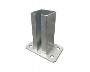 PODSTAWA STOPKA DO SŁUPKA BRAMOWEGO/OGRODZONIOWEGO OCYNK OGNIOWY 60x60