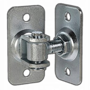 ZAWIAS REGULOWANY M12 DO FURTEK BRAM Z PODWÓJNĄ PODSTAWĄ 75x37x2.5 OCYNK