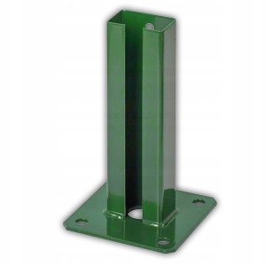 PODSTAWA SŁUPKA PANELOWEGO STOPKA OGRODZENIA UCHWYT KOTWA 60x40 MM ZIELONA