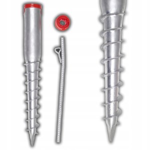 PODSTAWA SŁUPA TULEJA WKRĘCANA ŚWIDER PARASOLA KOTWA OGRODOWA 550x68