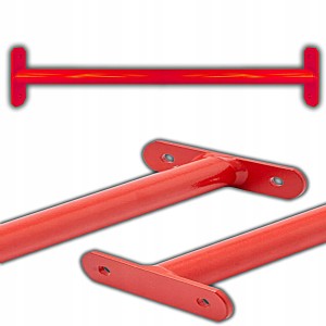 METALOWY UCHWYT DRĄŻEK NA OGRODOWĄ SIŁOWNIE PLAC ZABAW 125CM CZERWONY