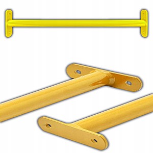 METALOWY UCHWYT DRĄŻEK NA OGRODOWĄ SIŁOWNIE PLAC ZABAW 60CM ŻÓŁTY