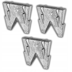 KLIN KLINEK DO SIEKIER I MŁOTKÓW METALOWY 35 mm KOMPLET ZESTAW 3 SZTUK