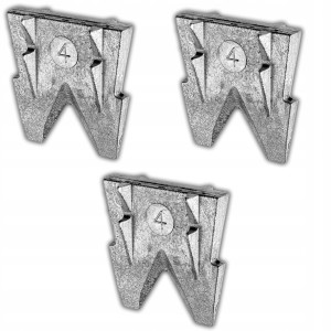 KLIN KLINEK DO SIEKIER I MŁOTKÓW METALOWY 25 mm KOMPLET ZESTAW 3 SZTUK