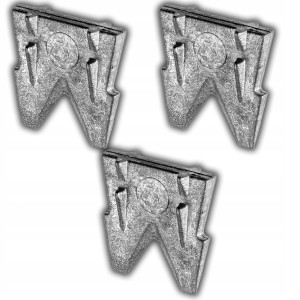 KLIN KLINEK DO SIEKIER I MŁOTKÓW METALOWY 20 mm KOMPLET ZESTAW 3 SZTUK