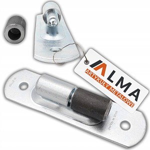 ZAWIAS BRAMOWY STALOWY TOCZONY DO WSPAWANIA/ PRZYKRĘCENIA PŁYTKA MONT. 27MM