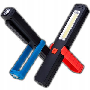 LATARKA WARSZTATOWA LAMPA LAMPKA 3W LED MAGNES HAK REGULOWANA PODSTAWA