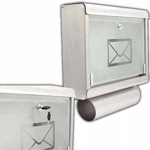 SKRZYNKA NIERDZEWNA NA LISTY POCZTĘ KOPERTA A4 GAZETNIK 40x30x10cm MOCNA