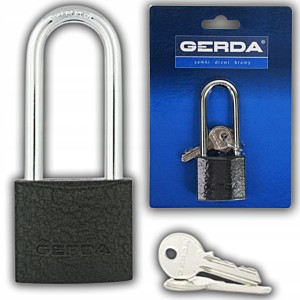 KŁÓDKA PAŁĄKOWA ŻELIWNA ZATRZASKOWA DŁUGI PAŁĄK GERDA S40H60 3 KLUCZE