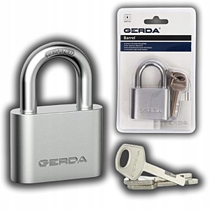 KŁÓDKA JARZMOWA PAŁĄKOWA STALOWA GERDA BARREL 60 MM 3 KLUCZE KOMPLET